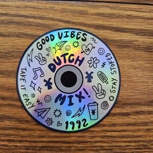 Dutch Bros Colorful Dutch Mix CD Sticker